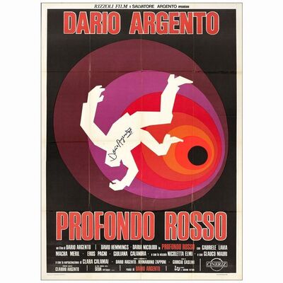 516. Italian 2-Fogli (39" x 55") Signed by Director Dario Argento; Country-of-Origin; Very Fine- Folded ### DEEP RED (1975)
