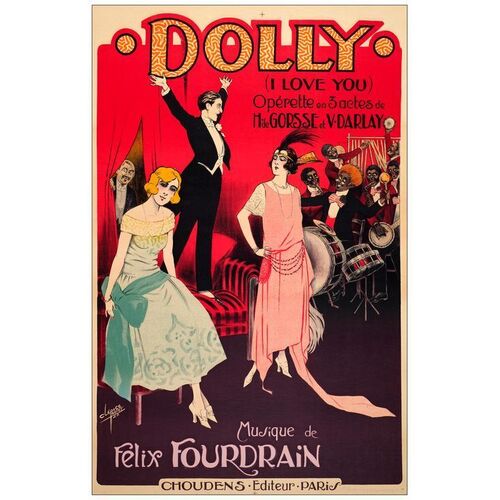 526. Opera Poster (29.75" x 46"); Stone Litho; Fine- on Linen ### DOLLY (1922)