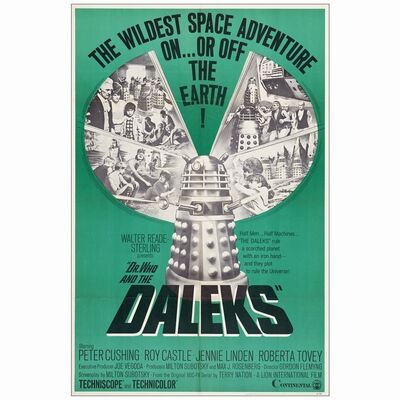 529. One Sheet (27" x 41"); Near Mint Folded ### DR. WHO AND THE DALEKS (1966)