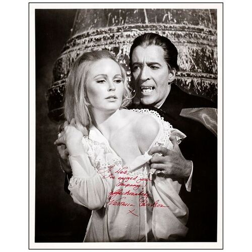 530. Oversized Photograph (11" x 14") Inscribed by Veronica Carlson; Very Fine ### DRACULA HAS RISEN FROM THE GRAVE (1968)