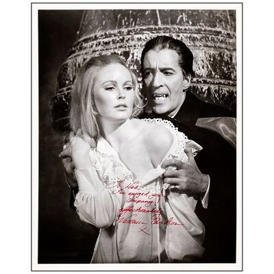 530. Oversized Photograph (11" x 14") Inscribed by Veronica Carlson; Very Fine ### DRACULA HAS RISEN FROM THE GRAVE (1968)