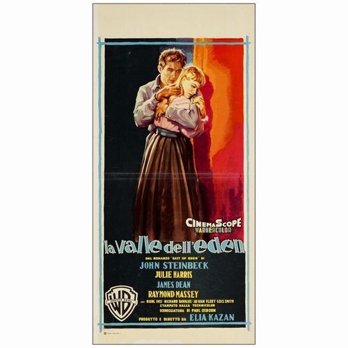 538. Italian Locandina (13" x 27.5"); Very Fine- Folded ### EAST OF EDEN (R-1959)