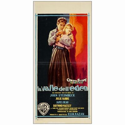 538. Italian Locandina (13" x 27.5"); Very Fine- Folded ### EAST OF EDEN (R-1959)