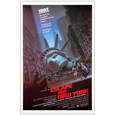 544. One Sheet (27" x 41"); Very Fine+ Rolled ### ESCAPE FROM NEW YORK (1981)
