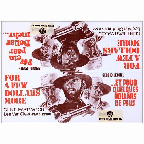 557. Swiss Counter Display (c.1970s) (8.25" x 11.75") From the David Frangioni Collection; Near Mint ### FOR A FEW DOLLARS MORE (1965)