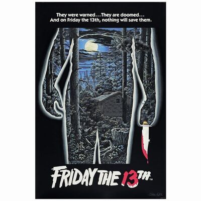 563. Limited Edition Screen Print (24" x 36"); Hand-Numbered, Artist-Signed; Very Fine+ Rolled ### FRIDAY THE 13TH (2018)