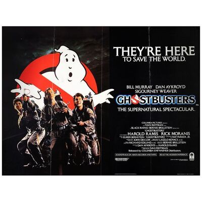 566. British Quad (30" x 40"); Very Fine Folded ### GHOSTBUSTERS (1984)