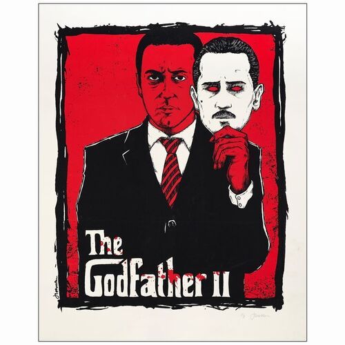 569. Limited Edition Screen Print and Artist's Proof (18" x 24" and 23" x 28.75"); Hand-Numbered and Artist-Signed; Very Fine+ and Very Fine- Rolled ### THE GODFATHER PART II (2013)