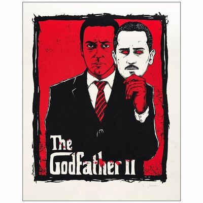 569. Limited Edition Screen Print and Artist's Proof (18" x 24" and 23" x 28.75"); Hand-Numbered and Artist-Signed; Very Fine+ and Very Fine- Rolled ### THE GODFATHER PART II (2013)