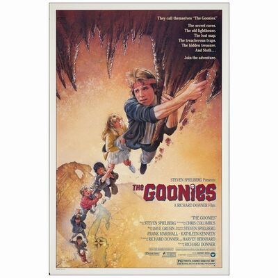 574. One Sheet (27" x 41"); Hanging Style; Very Fine Rolled ### THE GOONIES (1985)