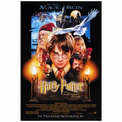 582. One Sheet (27" x 40"); Double-Sided Advance; Very Fine+ Rolled ### HARRY POTTER AND THE SORCERER'S STONE (2001)