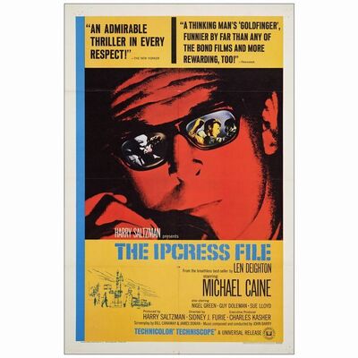 602. One Sheet (27" x 41"); Ray-Ban Style; Very Fine- Folded ### IPCRESS FILE (1965)