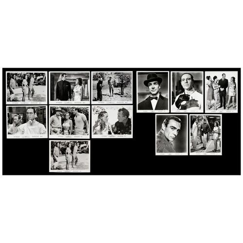 605. Single-Weight, Vintage Photographs (12) (8" x 10"); Very Fine- ### JAMES BOND: DR. NO (1962)