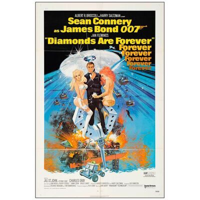613. One Sheet (27" x 41"); Very Fine+ Folded ### JAMES BOND: DIAMONDS ARE FOREVER (1971)