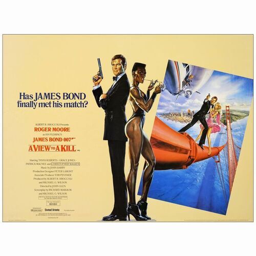 626. British Quad (30" x 40"); Country-of-Origin; Fine+ Rolled ### JAMES BOND: A VIEW TO A KILL (1985)