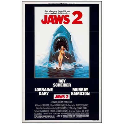 637. One Sheet (27" x 41"); Very Fine+ Flat Folded ### JAWS 2 (1978)