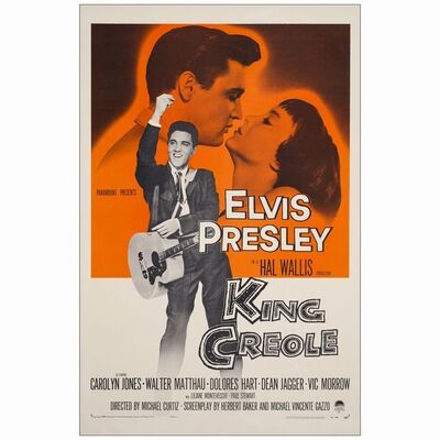 644. One Sheet (27" x 41"); Very Fine- on Linen ### KING CREOLE (1958)
