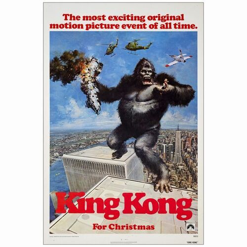 646. One Sheet (27" x 41"); Advance; Near Mint Rolled ### KING KONG (1976)