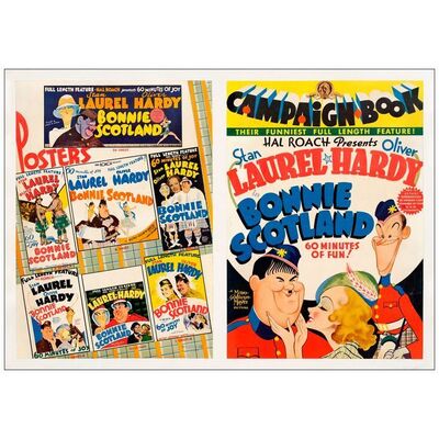 653. Pressbooks (2) and Pressbook Covers (2) (14" x 20"); Fine- ### LAUREL & HARDY PRESSBOOKS