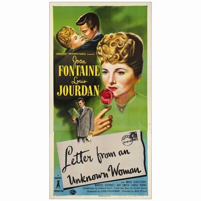657. Three Sheet (41.5" x 80"); Very Fine+ on Linen ### LETTER FROM AN UNKNOWN WOMAN (1948)