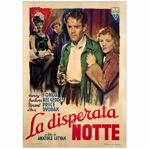 662. Italian 2-Fogli (39" x 55"); Fine+ on Linen ### THE LONG NIGHT (1947)