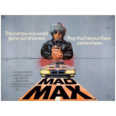 668. British Quad (30" x 40"); Very Fine- Folded ### MAD MAX (1979)