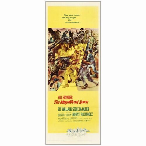 670. Insert (14" x 36"); Fine+ Folded ### THE MAGNIFICENT SEVEN (1960)