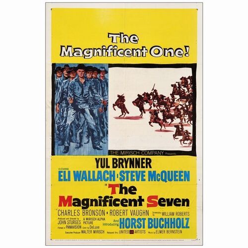 671. One Sheet (27" x 41"); Fine- Folded ### THE MAGNIFICENT SEVEN (1960)
