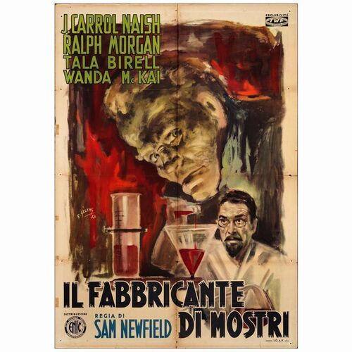 685. Italian 2-Fogli (39" x 55"); Fine+ Folded ### THE MONSTER MAKER (1946)