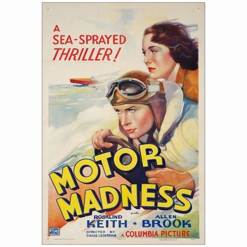 688. One Sheet (27.25" x 40.5"); Very Good- on Linen ### MOTOR MADNESS (1937)