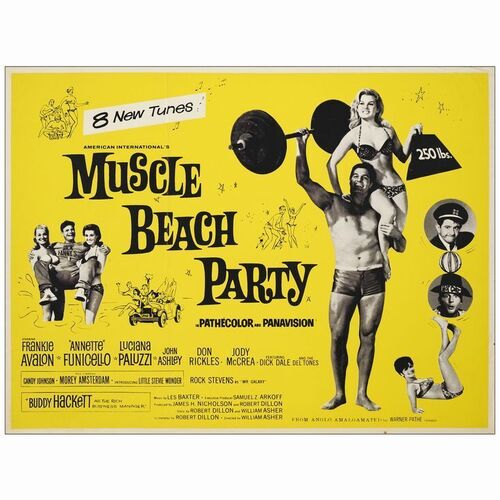 692. British Quad (30" x 40"); Fine+ Rolled ### MUSCLE BEACH PARTY (1964)