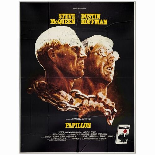 703. French Grande (47" x 62"); Very Fine Folded ### PAPILLON (1973)