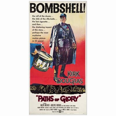 704. Three Sheet (41" x 79"); Very Fine on Linen ### PATHS OF GLORY (1957)