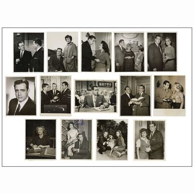 705. Single-Weight, Silver Gelatin, Vintage Photographs (14) (7" x 9"); Very Fine ### PERRY MASON (1957-1966)