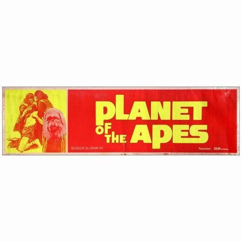 713. Paper Banner (24" x 82") From the David Frangioni Collection; Very Good- Rolled ### PLANET OF THE APES (1968)