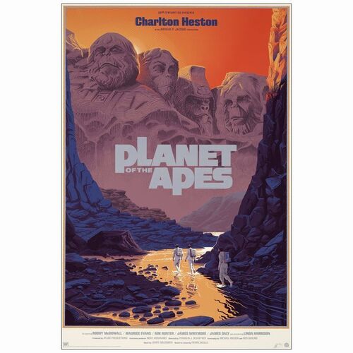 714. Limited Edition Screen Print (24" x 36"); Hand-Numbered and Artist-Signed; Very Fine+ Rolled ### PLANET OF THE APES (2018)