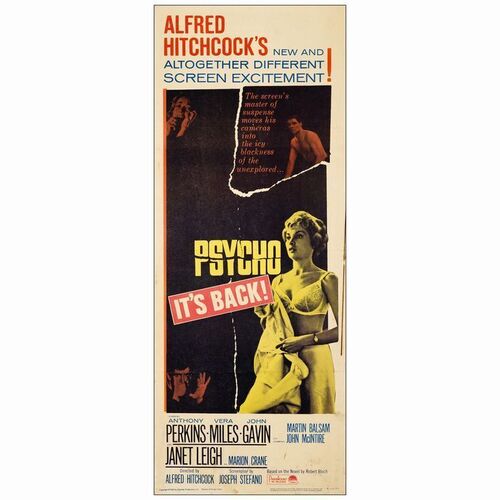 721. Insert (14" x 36"); Fine+ Folded ### PSYCHO (R-1965)
