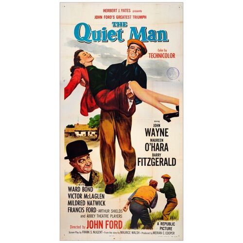 725. Three Sheet (41" x 81"); Very Fine- Folded ### THE QUIET MAN (R-1957)