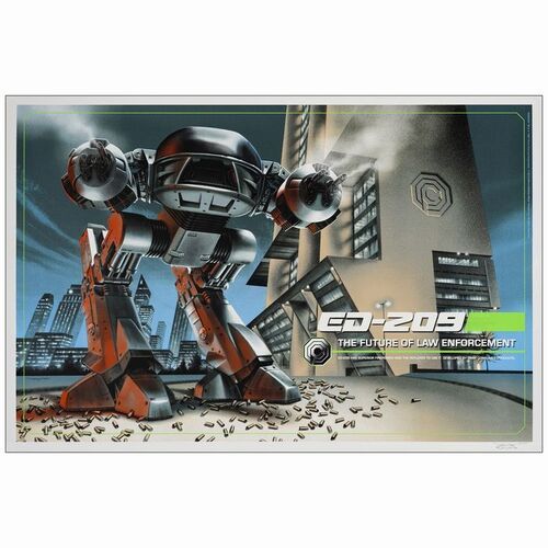 735. Limited Edition Screen Print (24" x 36"); Artist-Signed; Very Fine+ Rolled ### ROBOCOP (1987)