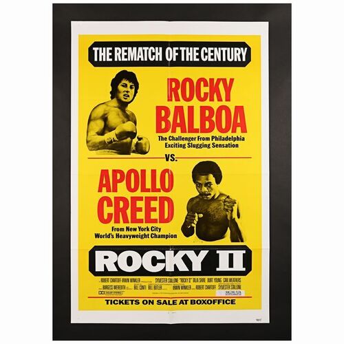 736. One Sheet (27" x 41") From the David Frangioni Collection; Rematch Style; Very Fine+ Folded ### ROCKY II (1979)