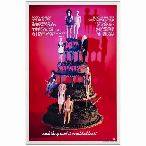 737. One Sheet (27" x 41"); 10th Anniversary Poster; Near Mint Rolled ### THE ROCKY HORROR PICTURE SHOW (R-1985)