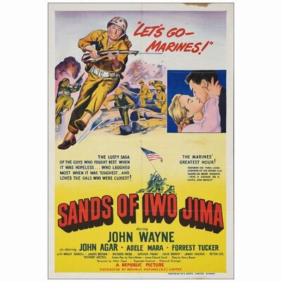 740. Australian One Sheet (27" x 40"); Very Fine Folded ### SANDS OF IWO JIMA (1950)
