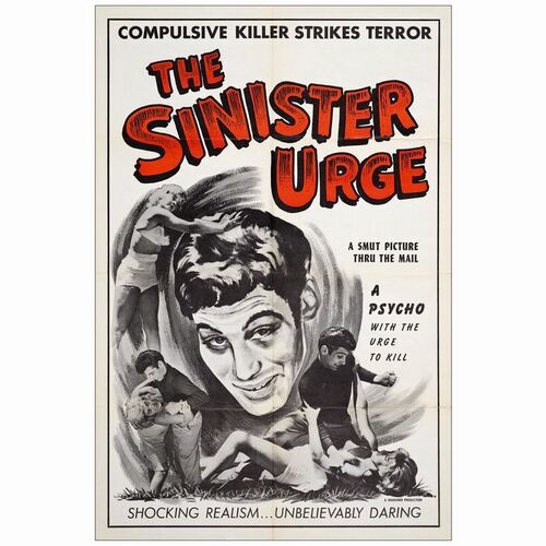 750. One Sheet (28" x 42"); Very Fine Folded ### THE SINISTER URGE (1960)