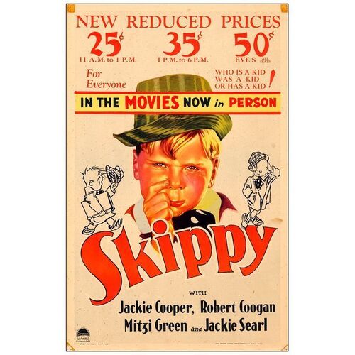 751. Window Card (14" x 22"); Very Fine- ### SKIPPY (1931)