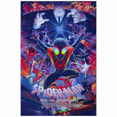 754. Limited Edition Screen Print (24" x 36"); Very Fine+ Rolled ### SPIDER-MAN: INTO THE SPIDER-VERSE (2019)
