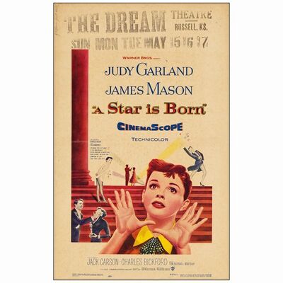 755. Window Card (14" x 22" ); Fine+ Folded ### A STAR IS BORN (1954)