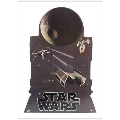 760. R2-D2/Death Star Die-Cut Hanging Display (17" x 24.5"); Very Fine ### STAR WARS: A NEW HOPE (1977)