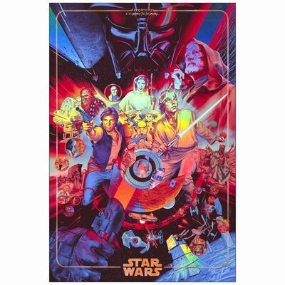 767. Limited Edition Screen Print (24" x 36"); Foil Variant, Hand-Numbered; Near Mint Rolled ### STAR WARS: A NEW HOPE (2020)