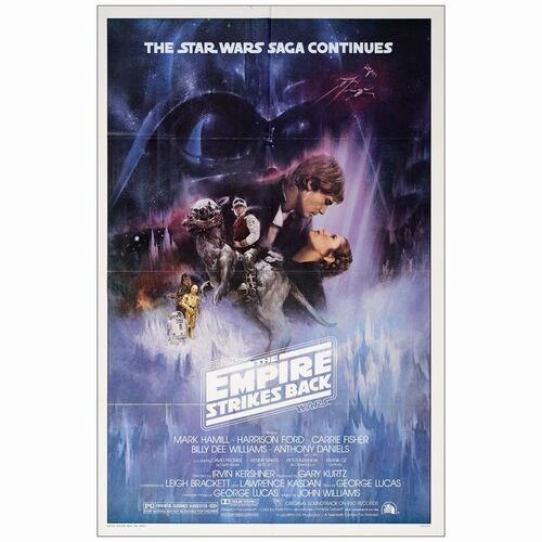 769. One Sheet (27" x 41"); Style A; Very Fine+ Folded ### STAR WARS: THE EMPIRE STRIKES BACK (1980)