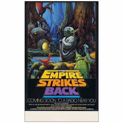 771. NPR Promotional Poster (17" x 28"); Very Fine- on Linen ### STAR WARS: THE EMPIRE STRIKES BACK (1982)
